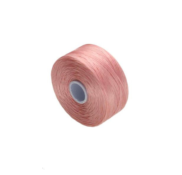 S-Lon D Tex 45 Rose 0.11 mm Bead Thread Bobbin  - 75 to 78 Yards