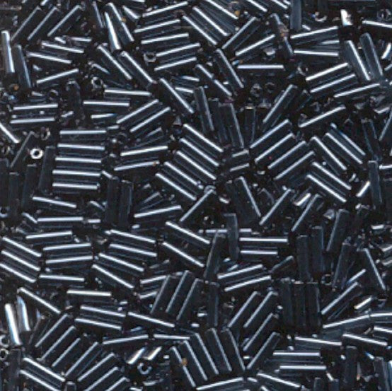 Miyuki BGL2-083  #2 (6 mm) Gunmetal Bugle Beads - 5 or 10 gm
