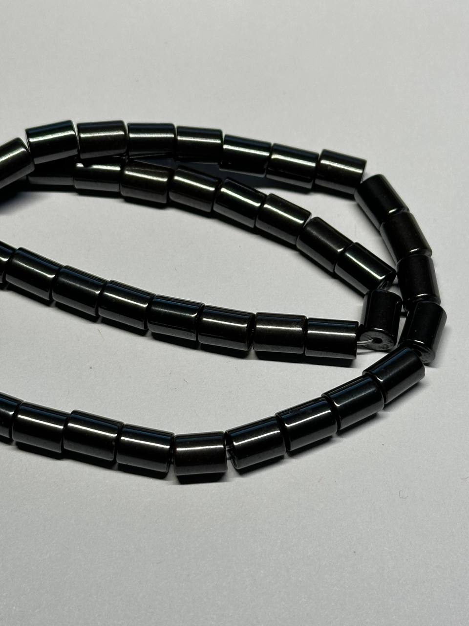 black hemalyke tube beads