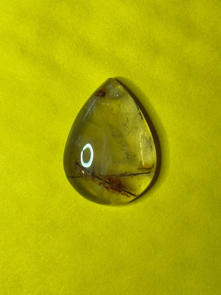 gemstone pendant in pear shape