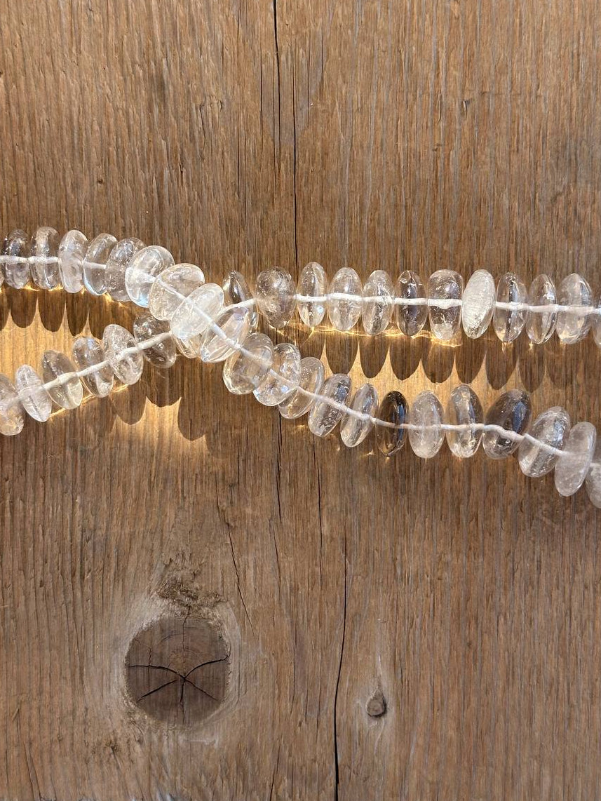 Smoky quartz oval beads 