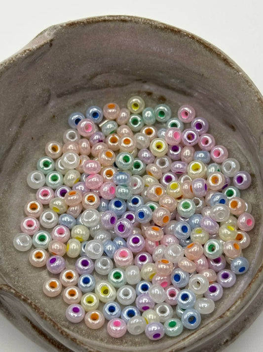 colorful seed beads