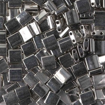 Miyuki  Tila TL-194  5 x 5 mm  Palladium Plated  Beads - 5 or 10 gm