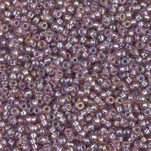 Miyuki 11-1012   11/0 Silver Lined Transparent Smoky Amethyst AB Seed Beads - 5 or 10 gm
