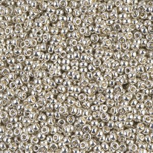 Miyuki 11-1051   11/0 Galvanized Silver Seed Beads - 5 or 10 gm