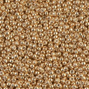 Miyuki 11-1052   11/0 Galvanized Gold Seed Beads - 5 or 10 gm