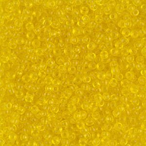 Miyuki 11-136   11/0 Transparent Yellow Seed Beads - 5 or 10 gm