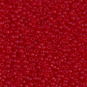 Miyuki 11-141F   11/0 Matte Transparent Red Seed Beads - 5 or 10 gm