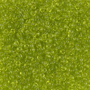 Miyuki 11-143   11/0 Transparent Chartreuse Seed Beads - 5 or 10 gm