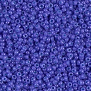 Miyuki 11-1477   11/0 Dyed Opaque Bright Purple Seed Beads - 5 or 10 gm