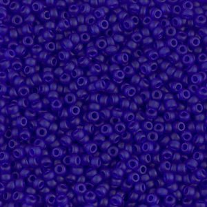 Miyuki 11-151F   11/0 Matte Transparent Cobalt Blue Seed Beads - 5 or 10 gm