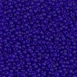 Miyuki 11-151F 11/0 Perles de rocaille bleu cobalt transparent mat - 5 ou 10 g