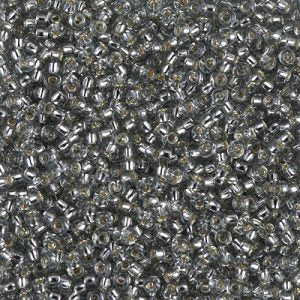 Miyuki 11-21L   11/0 Silver Lined Gray Seed Beads - 5 or 10 gm