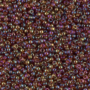 Miyuki 11-257   11/0 Transparent Topaz AB Seed Beads -  5 or 10 gm