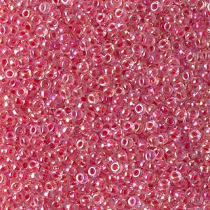 Seed bead mix, square box, red and pink colors, 2 mm, 12500 beads, 1 pc
