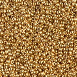 Miyuki 11-4202    11/0 Duracoat Galvanized Gold Seed Beads - 5 or 10 gm