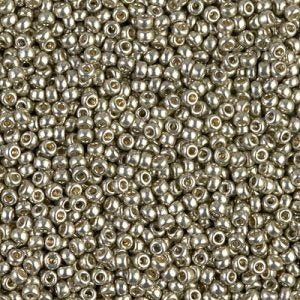 Miyuki 11-4221  11/0 Duracoat Galvanized Light Smoky Pewter Seed Beads - 5 or 10 gm