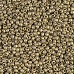 Miyuki 11-4221F   11/0 Matte Duracoat Galvanized Light Smoky Pewter Seed Beads - 5 or 10 gm