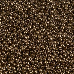 Miyuki 11-457   11/0 Metallic Dark Bronze Seed Beads -  5 or 10 gm