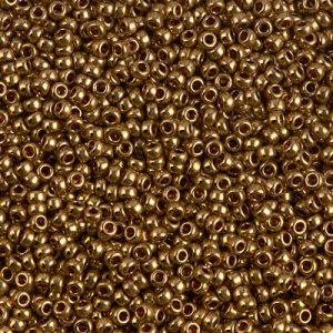 Miyuki 11-457L   11/0 Metallic Light Bronze (Like DB 22L) Seed Beads - 5 or 10 gm