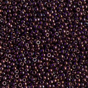 Miyuki 11-460  11/0 Metallic Dark Raspberry Seed Beads - 5 or 10 gm