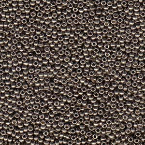 Miyuki 11-4222   11/0 Duracoat Galvanized Pewter Seed Beads - 5 or 10 gm