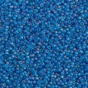 Miyuki 15-149FR   15/0 Matte Light Blue AB Glass Seed Beads - 5 or 10 gm
