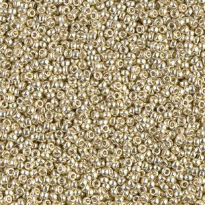 Miyuki 15-4201  15/0 Duracoat Galvanized Silver Seed Beads, 1, 2 or 5 gm