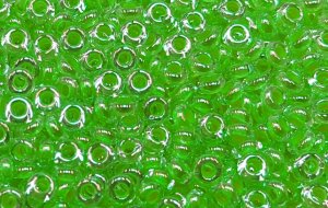 TOHO TD-8-805  - 8/0  Neon Green Lined Crystal Demi Beads, 5 gm