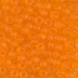 Miyuki 6-138F 6/0 Perles de rocaille orange mat transparent - 5 ou 10 g