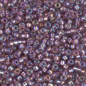 Miyuki 8-1012   8/0 Silver Lined Smoky Amethyst AB Seed Beads - 5 or 10 gm