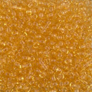 Miyuki 8-132  8/0 Transparent Light Topaz Seed Beads - 5 or 10 gm