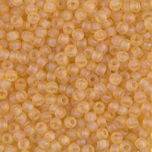 Miyuki 8-132FR  8/0 Matte Transparent Light Topaz AB Seed Beads - 5 or 10 gm