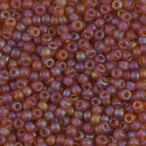 Miyuki 8-133FR  8/0 Matte Transparent Topaz AB Seed Beads - 5 or 10 gm