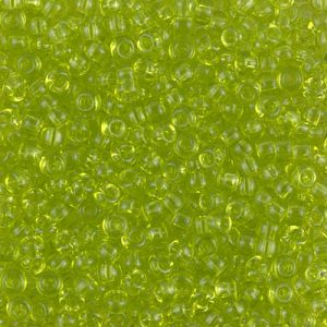 Miyuki 8-143 8/0 Perles de graines vertes chartreuse transparentes, 5 ou 10 g