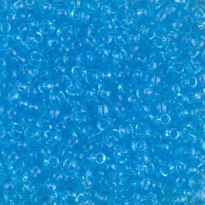 Miyuki 8-148   8/0 Transparent Light Blue Seed Beads, 5 or 10 gm