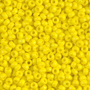 Miyuki 8-404    8/0 Opaque Yellow Seed Beads - 5 or 10 gm