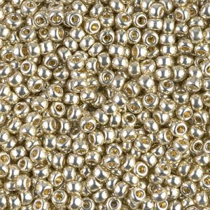 Miyuki 8-4201   8/0 Duracoat Galvanized Silver Seed Beads - 5 or 10 gm