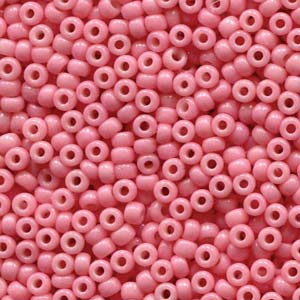 Miyuki 8-4463   8/0 Duracoat Opaque Dyed Pink Seed Beads - 5 or 10 gm