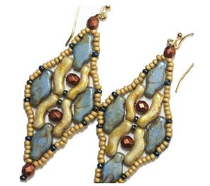 Boucles d’oreilles Navette abrégées Téléchargement numérique gratuit Modèle de perles/Tutoriel/Instructions/Comment (Cliquez sur le lien ci-dessous)