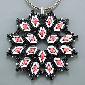 Cherry and Licorice Pendant Free Digital Download Beading Pattern/Tutorial/Instructions/How To (Click on Link Below)