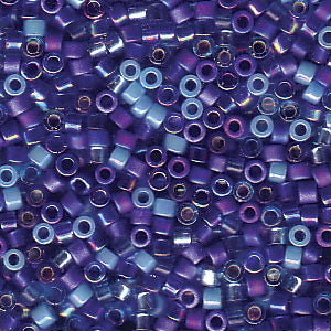 Miyuki Delica DB-MIX02  11/0 Blue Tones Mix Cylinder/Tube Beads - 5 or 10 gm