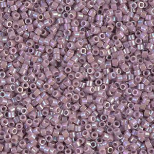 Miyuki Delica DB158 / DB0158  11/0 Opaque Lilac AB Cylinder/Tube Beads, 5 or 10 gm