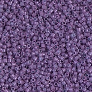 Miyuki Delica DB660 / DB0660 11/0 Outside Dyed Opaque Lavender Cylinder/Tube Beads, 5 or 10 gm