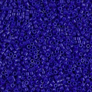 Miyuki Delica DB726 / DB0726  11/0 Opaque Cobalt Blue Cylinder/Tube Beads, 5 or 10 gm