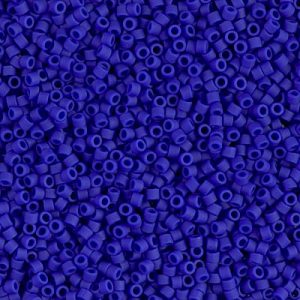 Miyuki Delica DB756 / DB0756  11/0 Matte Opaque Royal Blue Cylinder/Tube Beads, 5 or 10 gm