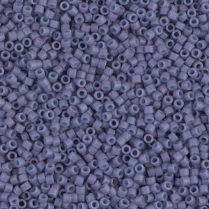 Miyuki Delica DB799 / DB0799 11/0 Perles de cylindre/tube de lavande opaque mat, 5 ou 10 g