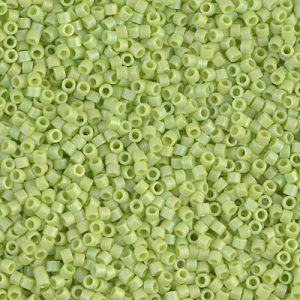 Miyuki Delica DB876 / DB0876  11/0 Matte Opaque Chartreuse Cylinder/Tube Beads, 5 or 10 gm
