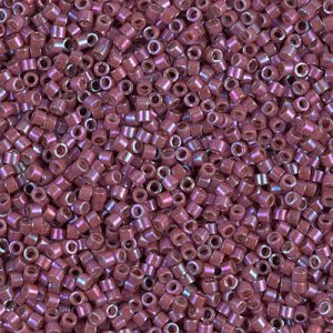 Miyuki Delica DB1015   11/0 Metallic Raspberry Luster Cylinder/Tube Beads, 5 or 10 gm