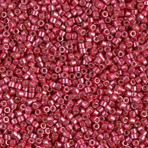 Miyuki Delica DB1841   11/0 Duracoat Galvanized Light Cranberry Cylinder/Tube Beads - 5 or 10 gm